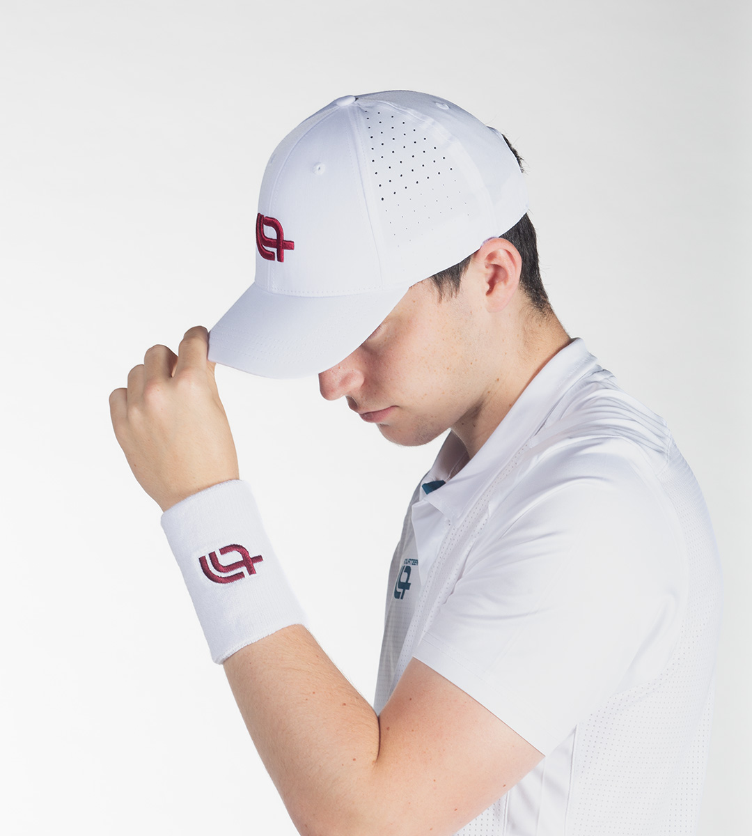 White & Burgundy